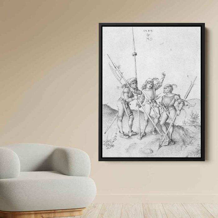 Soldiers (1489) by Albrecht Durer - Canvas Artwork