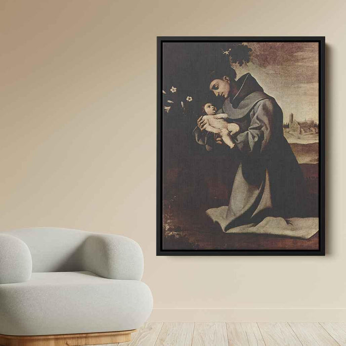 St. Anthony of Padua (1640) by Francisco de Zurbaran - Canvas Artwork