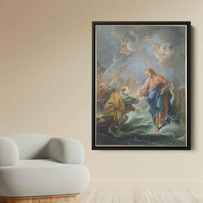 St. Peter Invited to Walk on the Water (1766) by Francois Boucher - Canvas Artwork