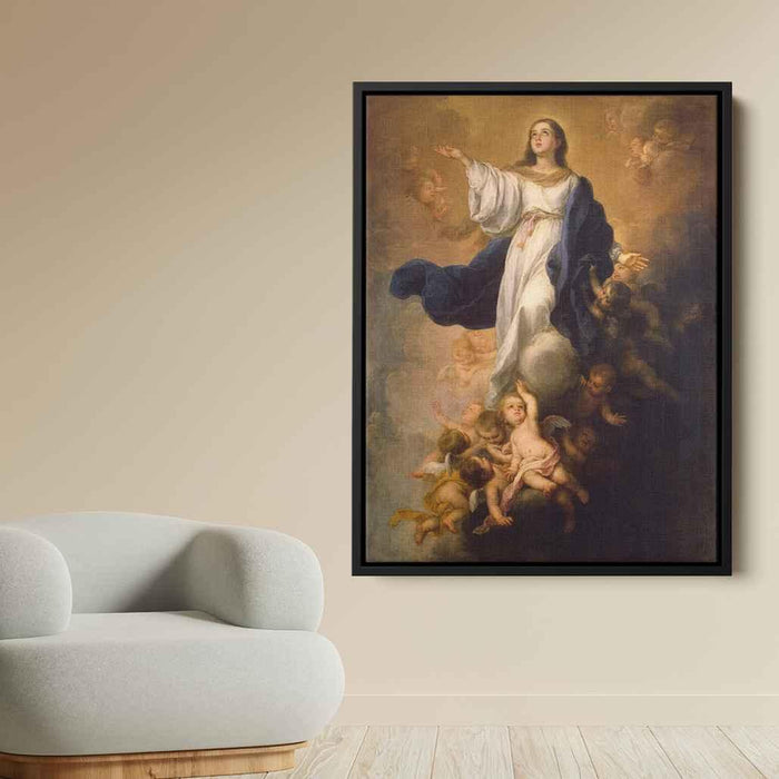 The Assumption of the Virgin (1670) by Bartolome Esteban Murillo - Canvas Artwork