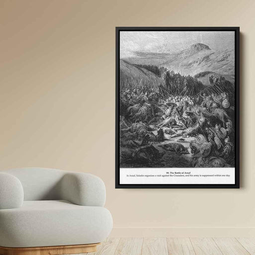 The Battle of Arsuf by Gustave Dore - Canvas Artwork