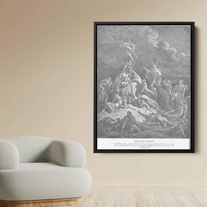 The Bronze Serpent by Gustave Dore - Canvas Artwork