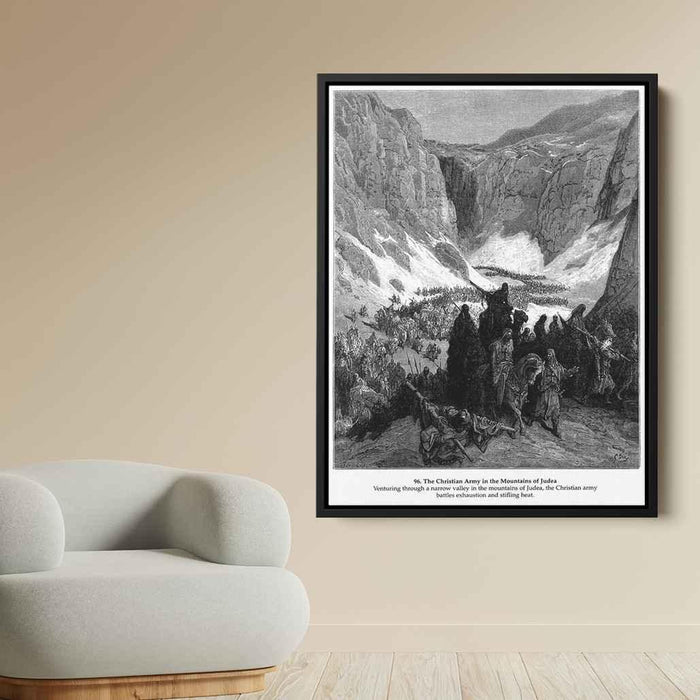 The Christian Army in the Mountains of Judea by Gustave Dore - Canvas Artwork