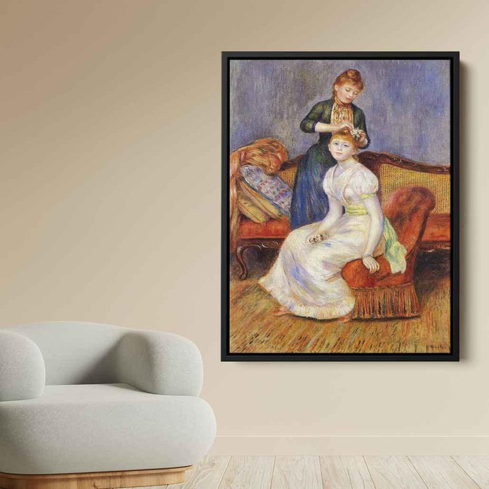 The Coiffure (1888) by Pierre-Auguste Renoir - Canvas Artwork