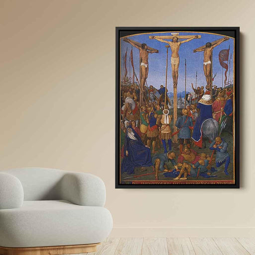 The Crucifixion (1460) by Jean Fouquet - Canvas Artwork