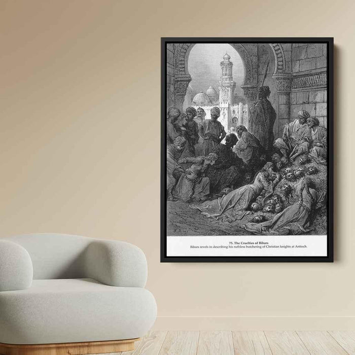The Cruelties of Bibars by Gustave Dore - Canvas Artwork