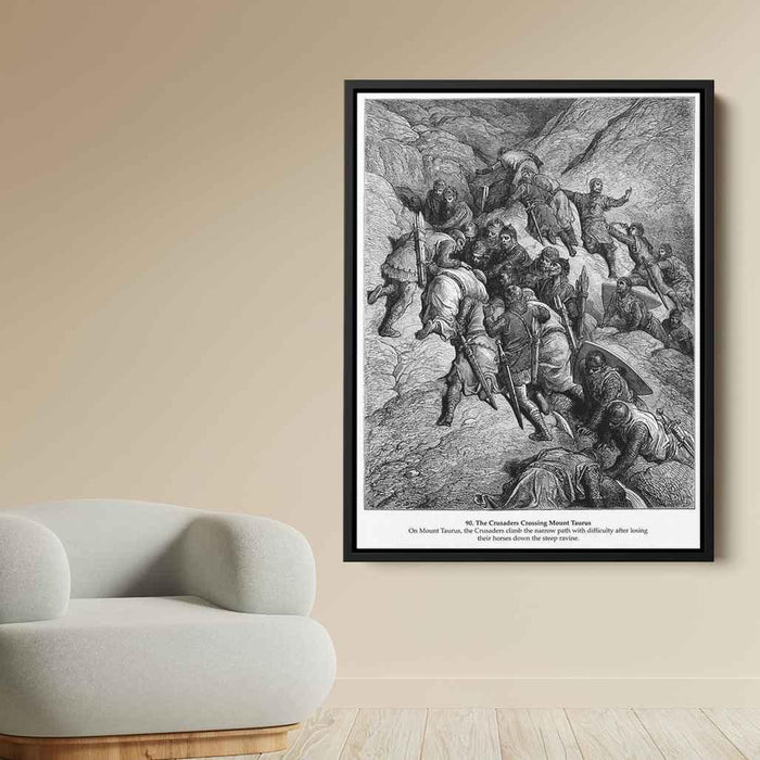 The Crusaders Crossing Mount Taurus by Gustave Dore - Canvas Artwork