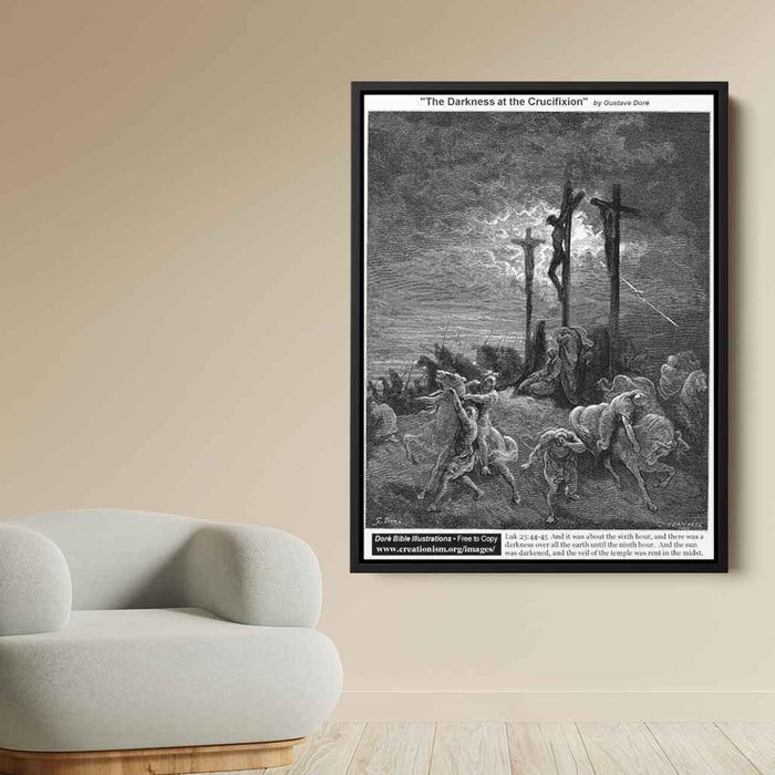 The Darkness At The Crucifixion by Gustave Dore - Canvas Artwork