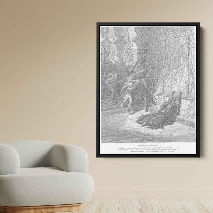 The Death of Athaliah by Gustave Dore - Canvas Artwork