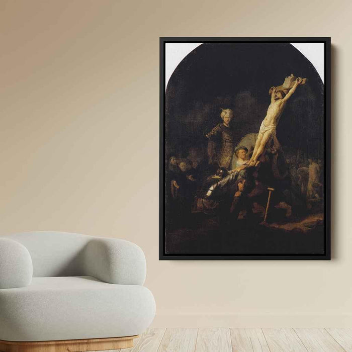 The Elevation Of The Cross (1633) by Rembrandt - Canvas Artwork