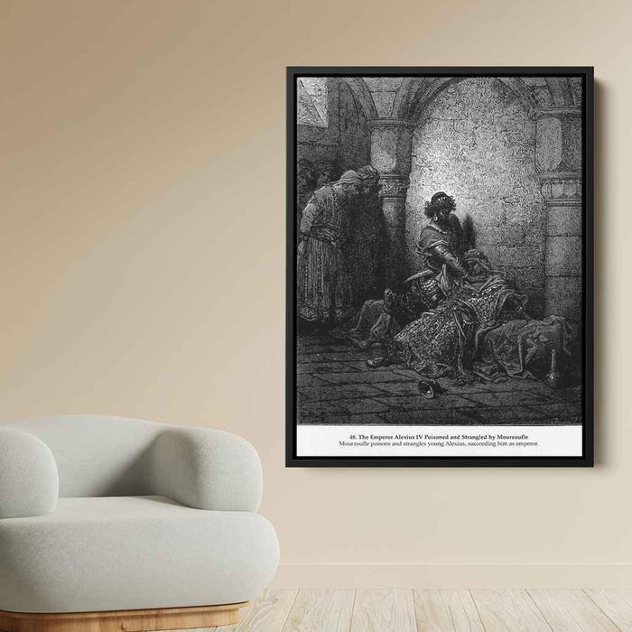 The Emperor Alexius IV Poisoned and Strangled by Mourzoufle by Gustave Dore - Canvas Artwork