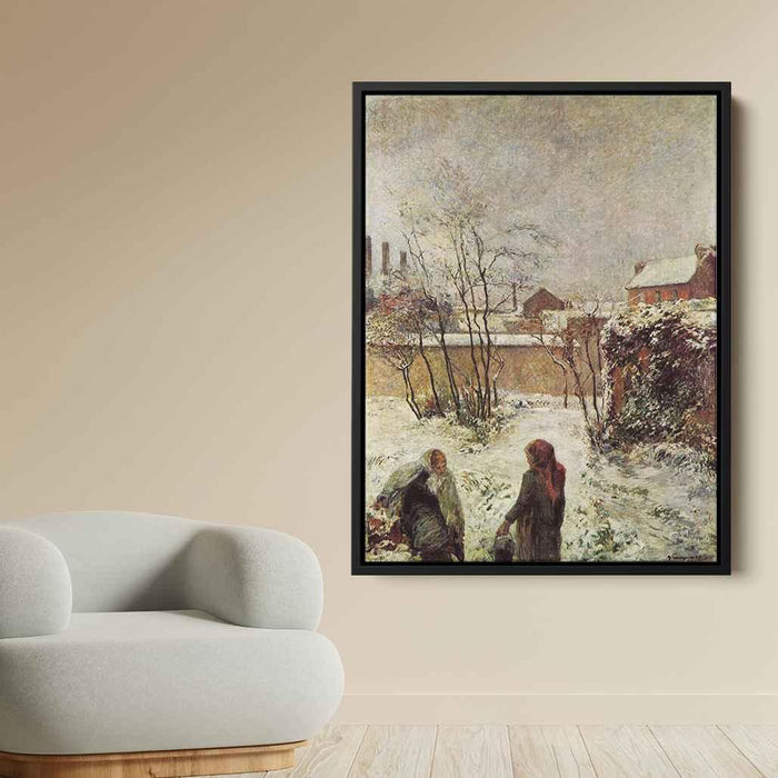 The garden in winter, rue Carcel by Paul Gauguin - Canvas Artwork