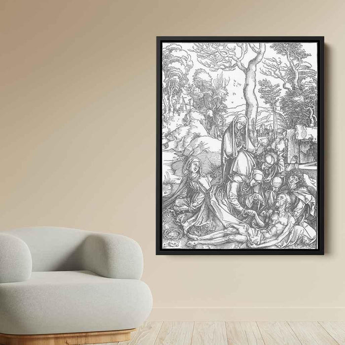 The Lamentation for Christ (1510) by Albrecht Durer - Canvas Artwork