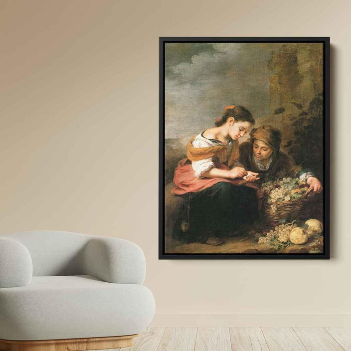 The Little Fruit-Seller (1675) by Bartolome Esteban Murillo - Canvas Artwork