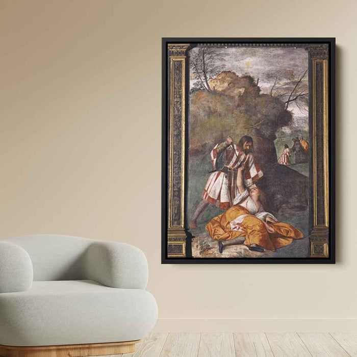 The Miracle of the Jealous Husband (1511) by Titian - Canvas Artwork