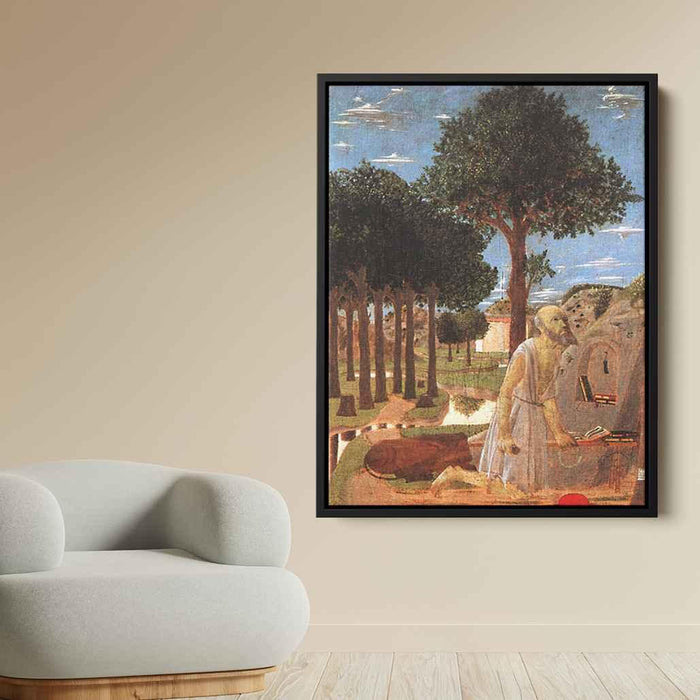 The Penance of St. Jerome (1450) by Piero della Francesca - Canvas Artwork