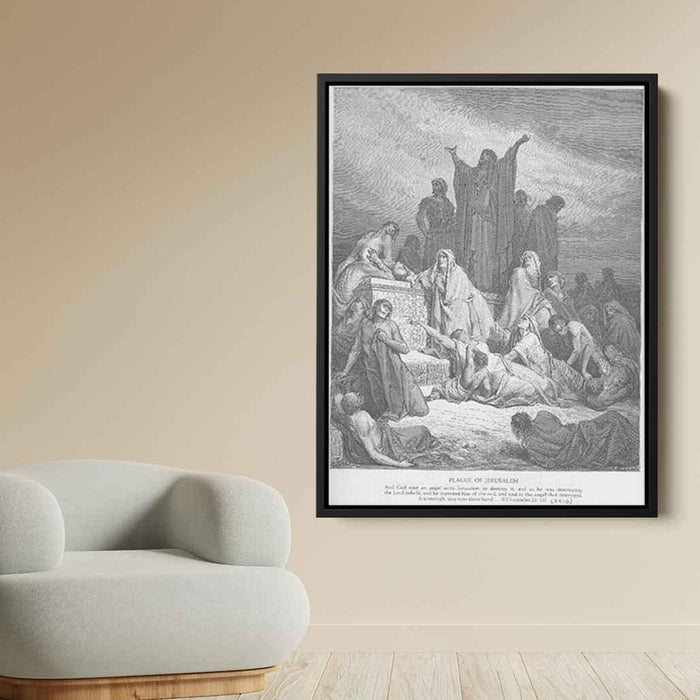 The Plague of Jerusalem by Gustave Dore - Canvas Artwork