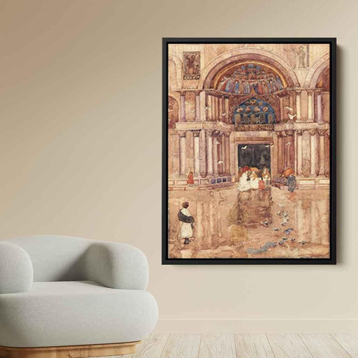 The Porch with the Old Mosaics, St. Mark's, Venice by Maurice Prendergast - Canvas Artwork