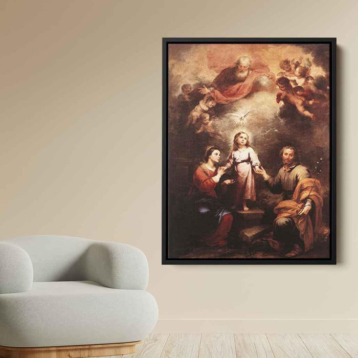 The Two Trinities (1682) by Bartolome Esteban Murillo - Canvas Artwork