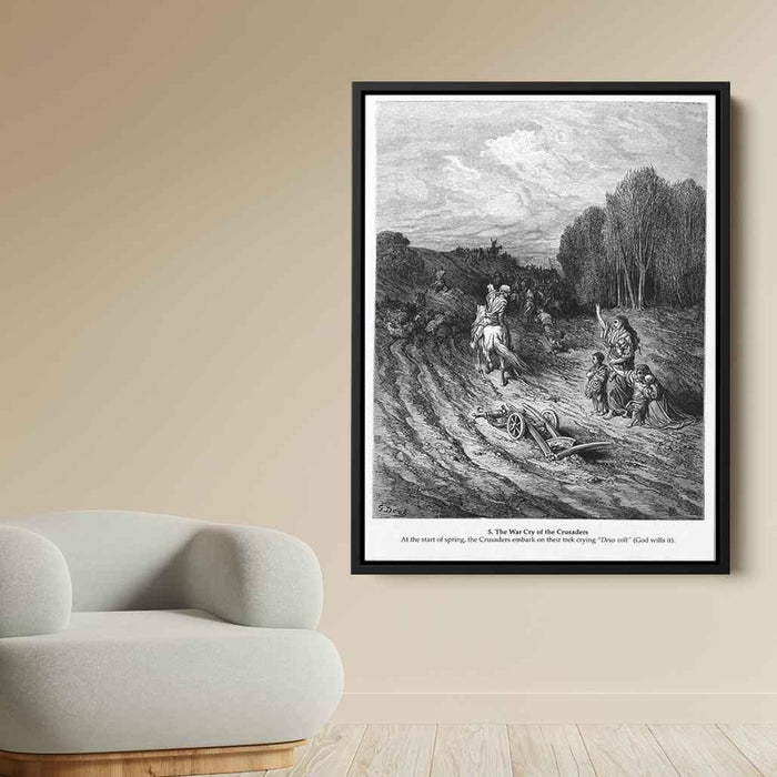 The War Cry of the Crusaders by Gustave Dore - Canvas Artwork