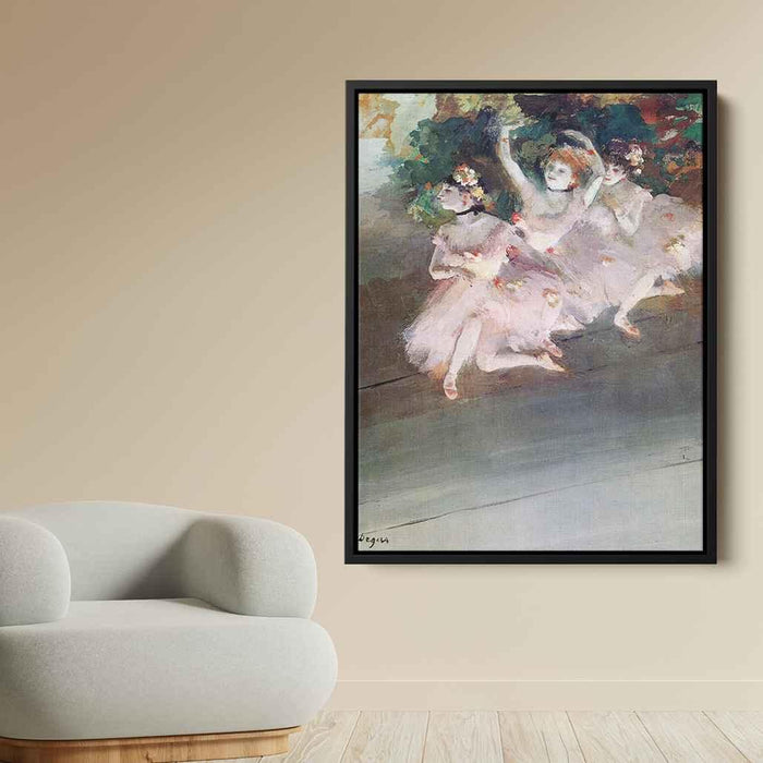 Three Ballet Dancers (1879) by Edgar Degas - Canvas Artwork