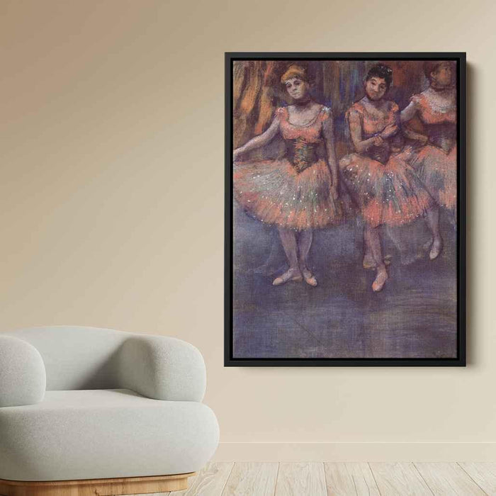 Three Dancers before Exercise (1880) by Edgar Degas - Canvas Artwork