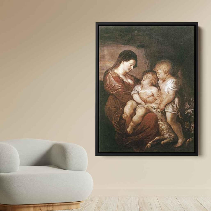 Virgin and Child with the Infant St. John by Peter Paul Rubens - Canvas Artwork