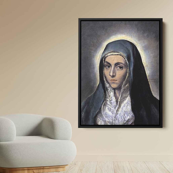 Virgin Mary (1585) by El Greco - Canvas Artwork