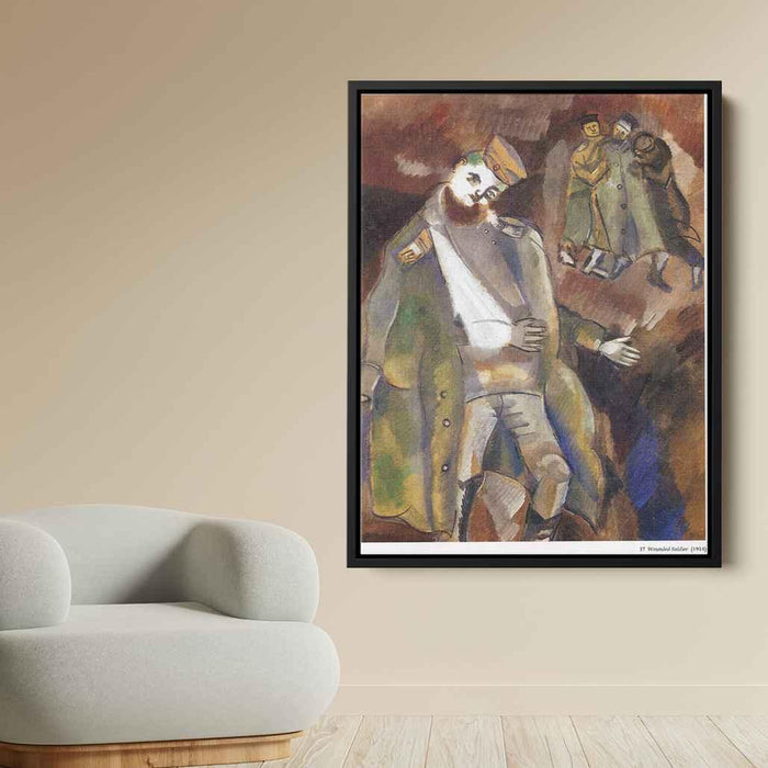 Wounded Soldier (1914) by Marc Chagall - Canvas Artwork