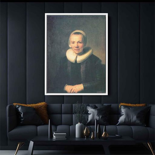 Baerte Martens, Wife of Herman Doomer by Rembrandt - Canvas Artwork