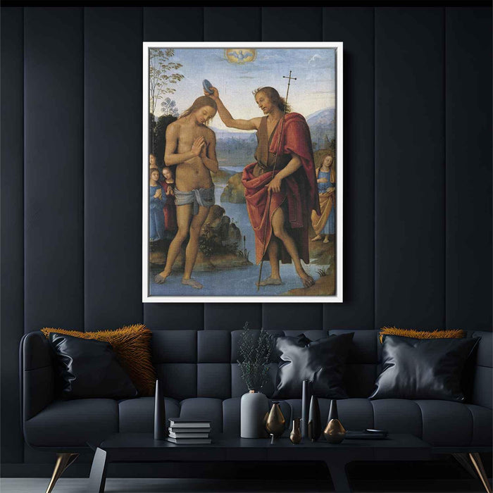 Baptism of Christ (1500) by Pietro Perugino - Canvas Artwork