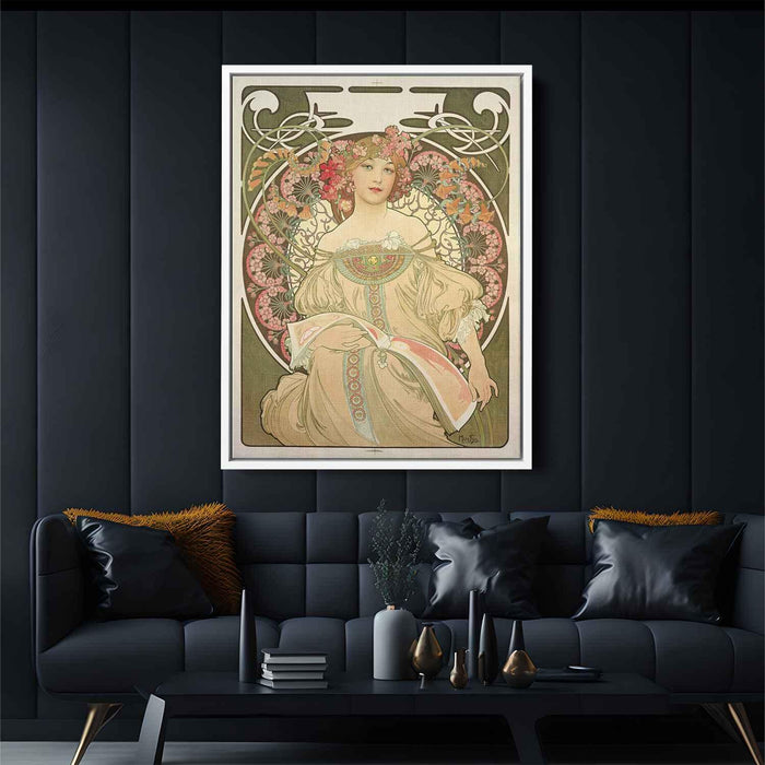 Reverie (1897) by Alphonse Mucha - Canvas Artwork