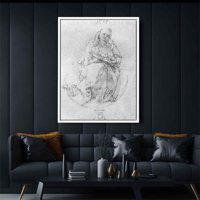 Crescent Madonna (1514) by Albrecht Durer - Canvas Artwork