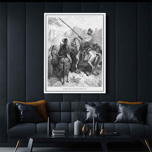 Don Quixote by Gustave Dore - Canvas Artwork