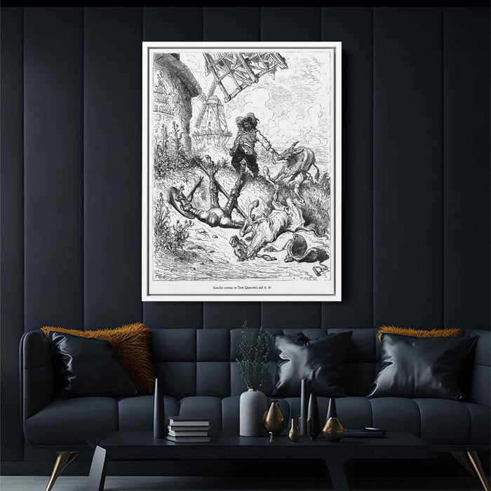 Don Quixote by Gustave Dore - Canvas Artwork