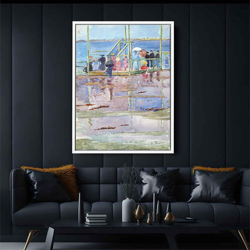 Float at Low Tide, Revere Beach (also known as People at the Beach) by Maurice Prendergast - Canvas Artwork