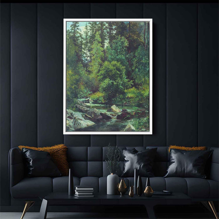 Forest River by Ivan Shishkin - Canvas Artwork