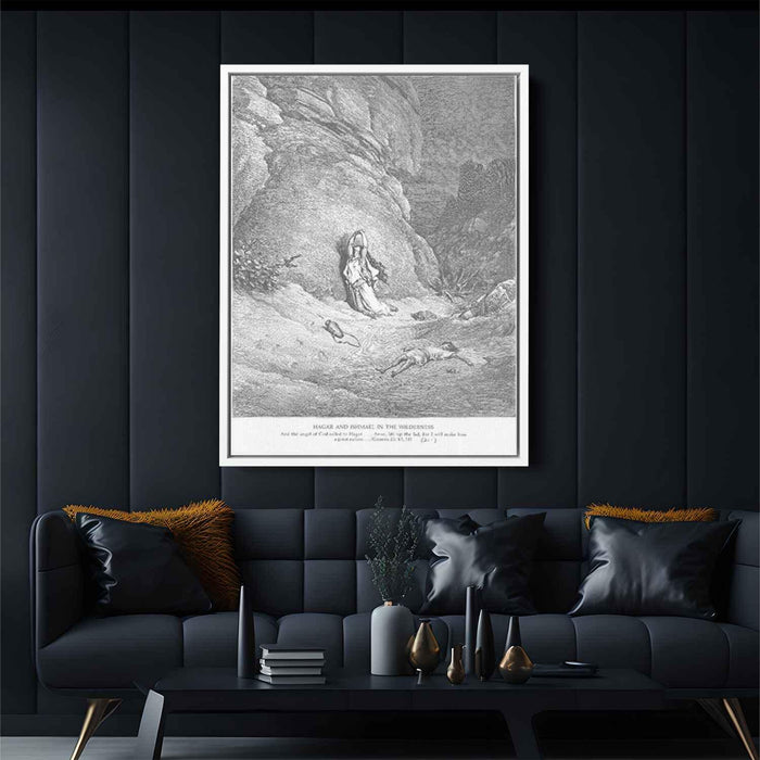 Hagar and Ishmael in the Wilderness by Gustave Dore - Canvas Artwork