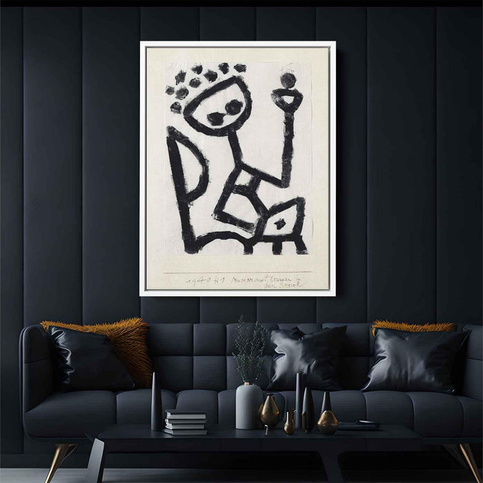 My mom drunk falls into the chair (1940) by Paul Klee - Canvas Artwork