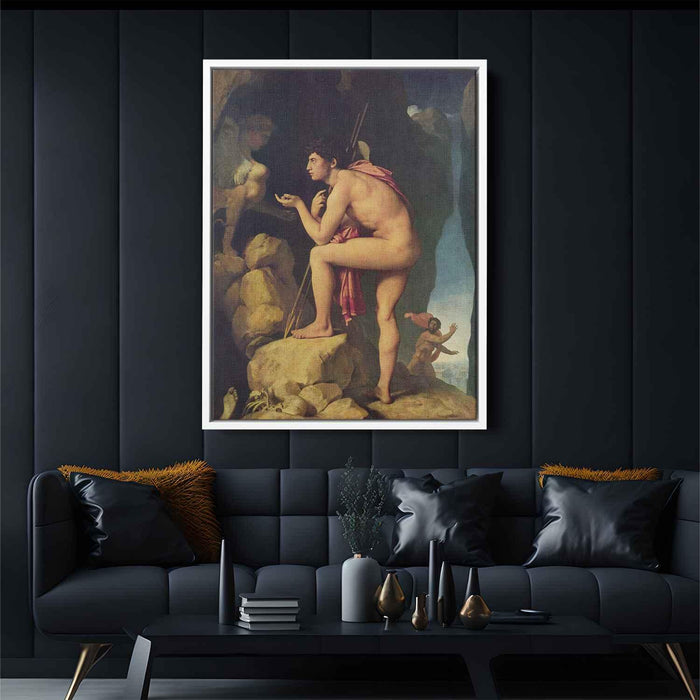 Oedipus and the Sphinx (1808) by Jean Auguste Dominique Ingres - Canvas Artwork