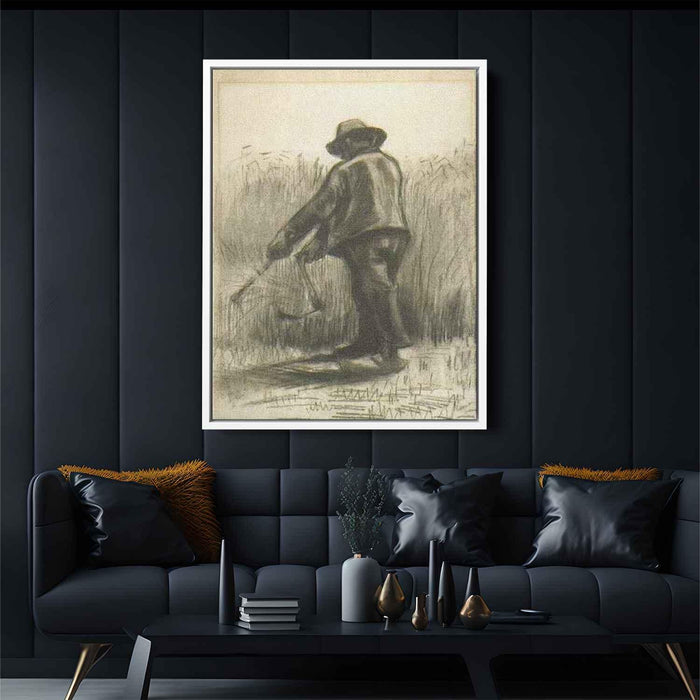 Peasant with Sickle, Seen from the Back by Vincent van Gogh - Canvas Artwork