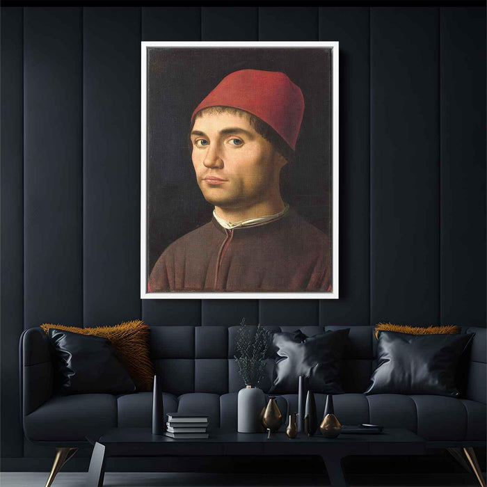 Portrait of a Man (1473) by Antonello da Messina - Canvas Artwork