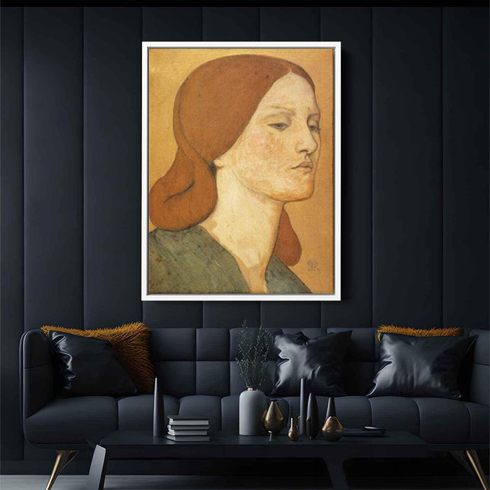 Portrait of Elizabeth Siddal (1865) by Dante Gabriel Rossetti - Canvas Artwork