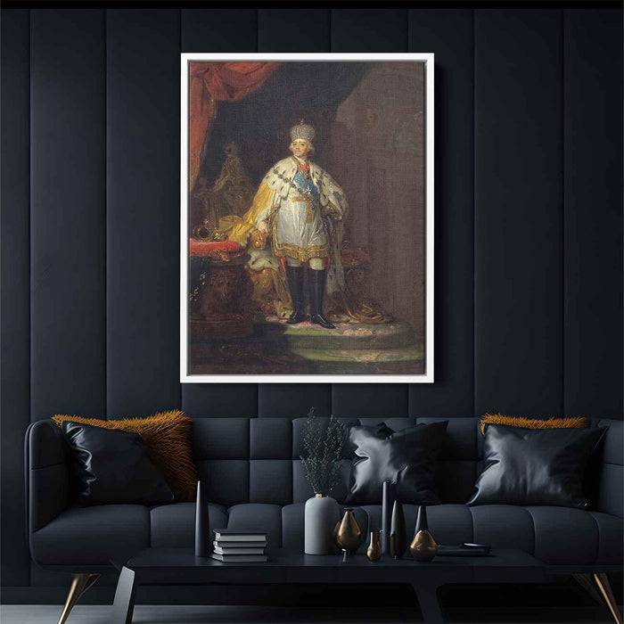 Portrait of Emperor Paul I (1800) by Vladimir Borovikovsky - Canvas Artwork