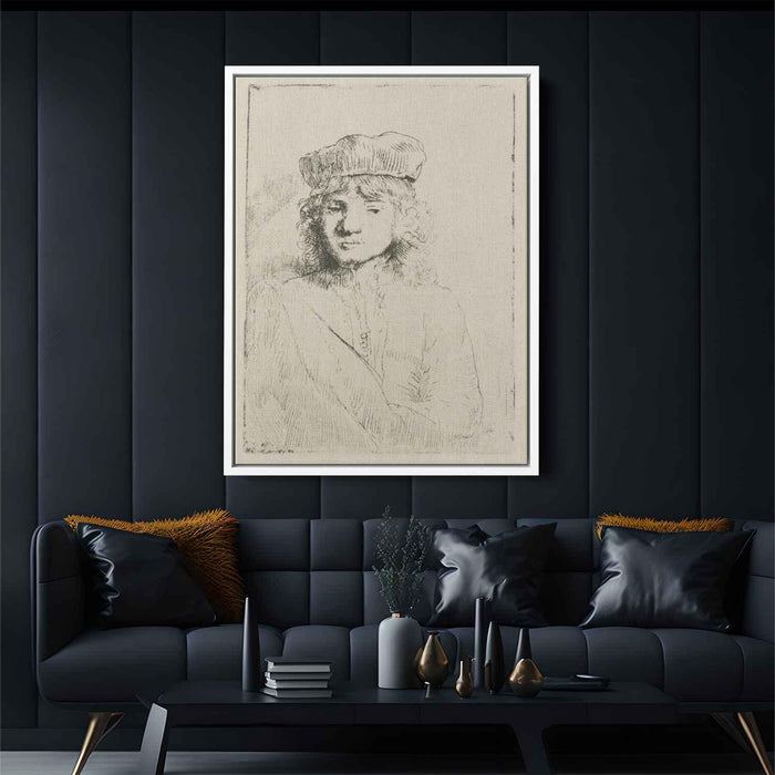 Portrait of Titus, Rembrandt`s Son by Rembrandt - Canvas Artwork