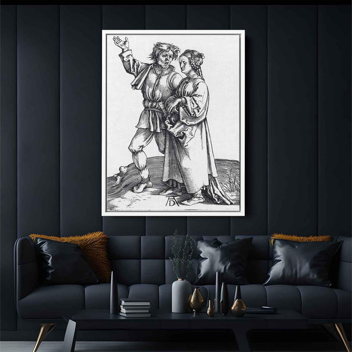 Rustic Couple (1497) by Albrecht Durer - Canvas Artwork