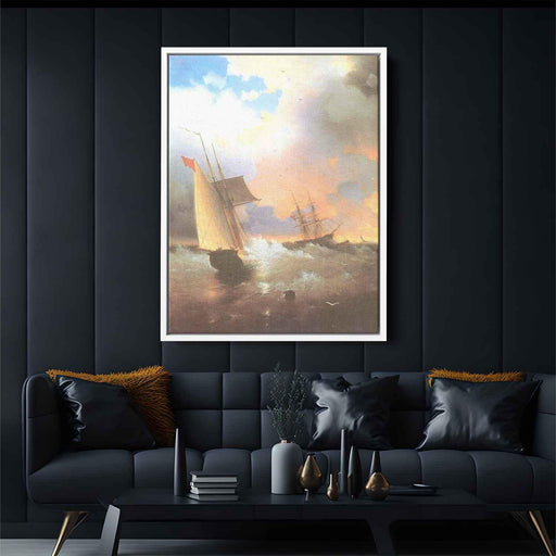 Sailing ship (1870) by Ivan Aivazovsky - Canvas Artwork