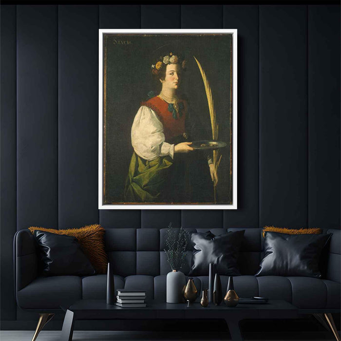 Saint Lucy (1630) by Francisco de Zurbaran - Canvas Artwork