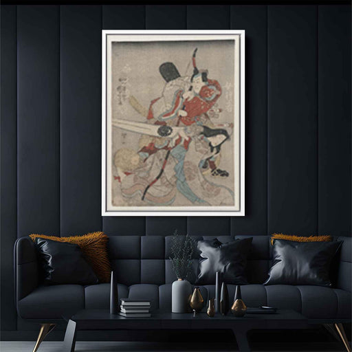 Saitogo Kunitake, Japanese actor by Utagawa Kuniyoshi - Canvas Artwork