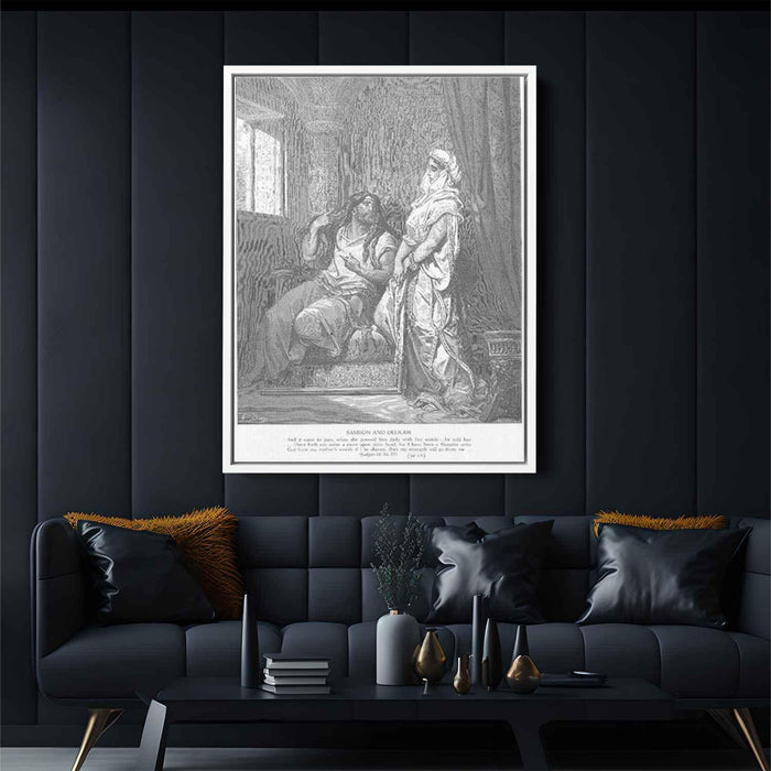 Samson and Delilah by Gustave Dore - Canvas Artwork